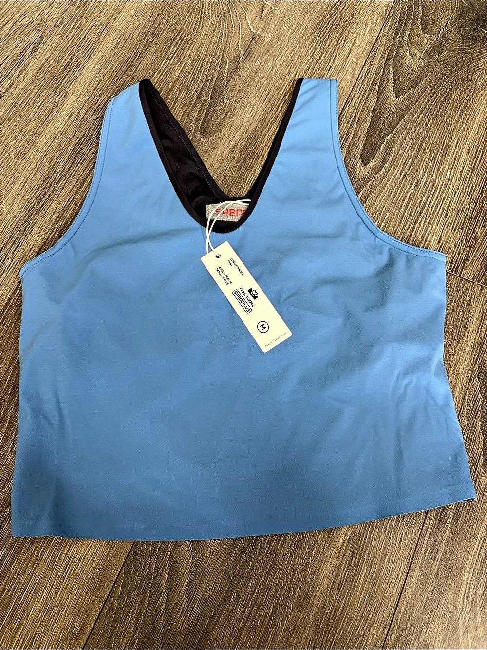 SPENCE Cosmic Racer Tank Racer Tank in Blue NWT